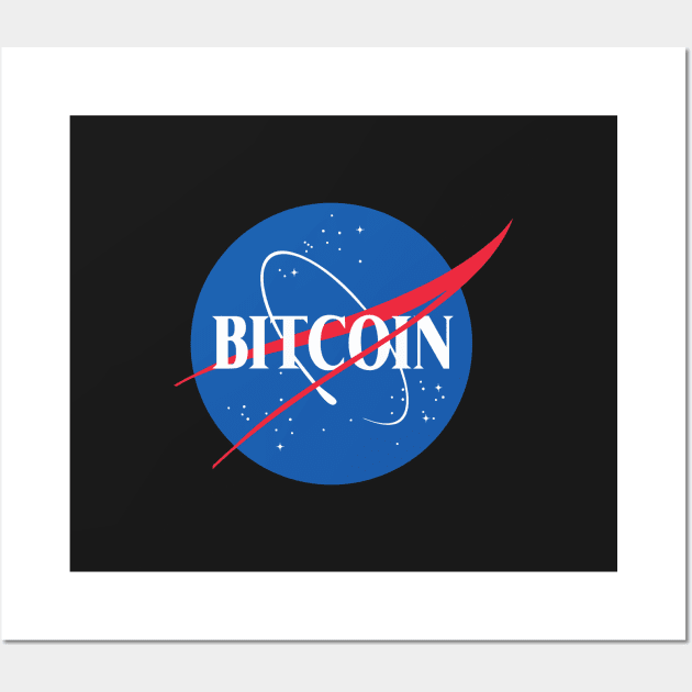 Bitcoin - SPACE Wall Art by phneep